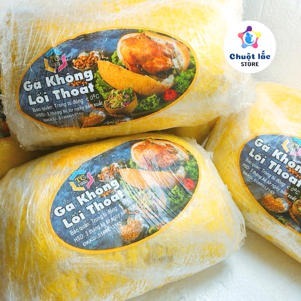 Gà không lối thoát, Gà bó xôi nguyên con không đầu 1,5kg chỉ giao hoat tốc TPHCM