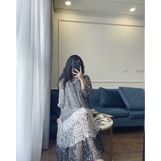 [DAQUY20]Váy Vintage hoa nhí hai lớp nhẹ nhàng tặng kèm quà🌸FREESHIP🌸Váy Vintage hoa nhí hai lớp phong cách Hàn Quốc hot | BigBuy360 - bigbuy360.vn