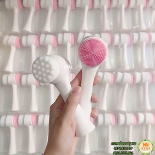 Cọ rửa mặt sợi nano siêu mịn có cán