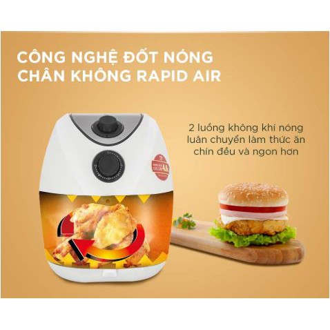 Nồi chiên không dầu 4.6L MAGIC KOREA NEW 2020 - chiên nướng làm bánh..chống dính công suất 1400W bảo hành 12 tháng