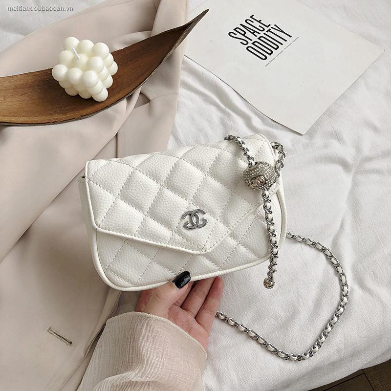 net red bag female 2021 new fashion western messenger wild ins rhombus small fragrance chain Shoulder Bags