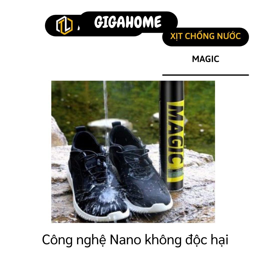 Bình Xịt Giày Chống Thấm GIGAHOME Chai Xịt Đồ Da, Balo Nano Chống Nước, Bụi Bẩn Magic 8801