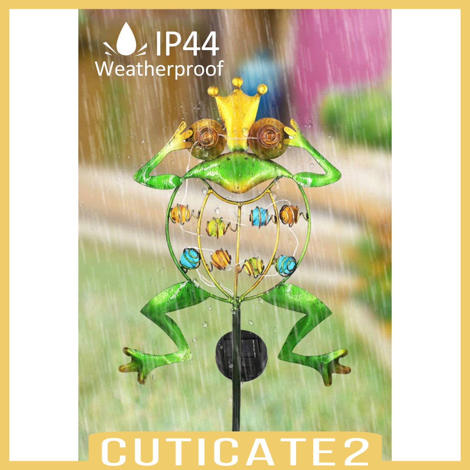 Bộ 2 Đèn Trang Trí Sân Vườn Chống Nước Chạy Bằng Năng Lượng Mặt Trời