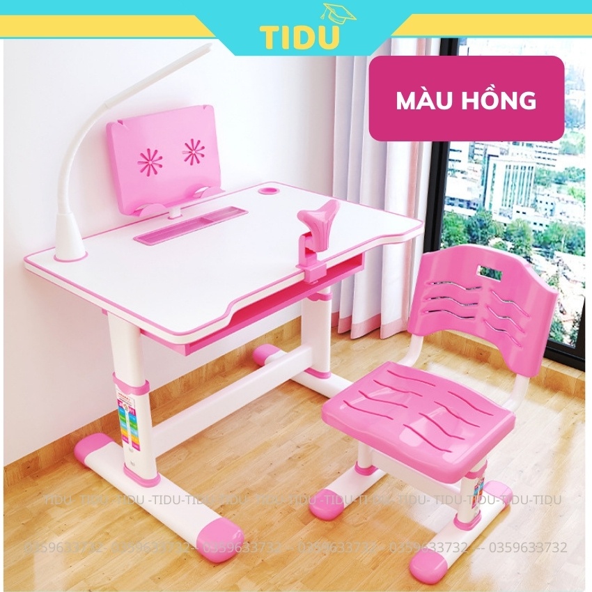 bộ bàn ghế học sinh chống gù chống cận thông minh cho tre em Tidu Z04 kích thước lớn 50x80