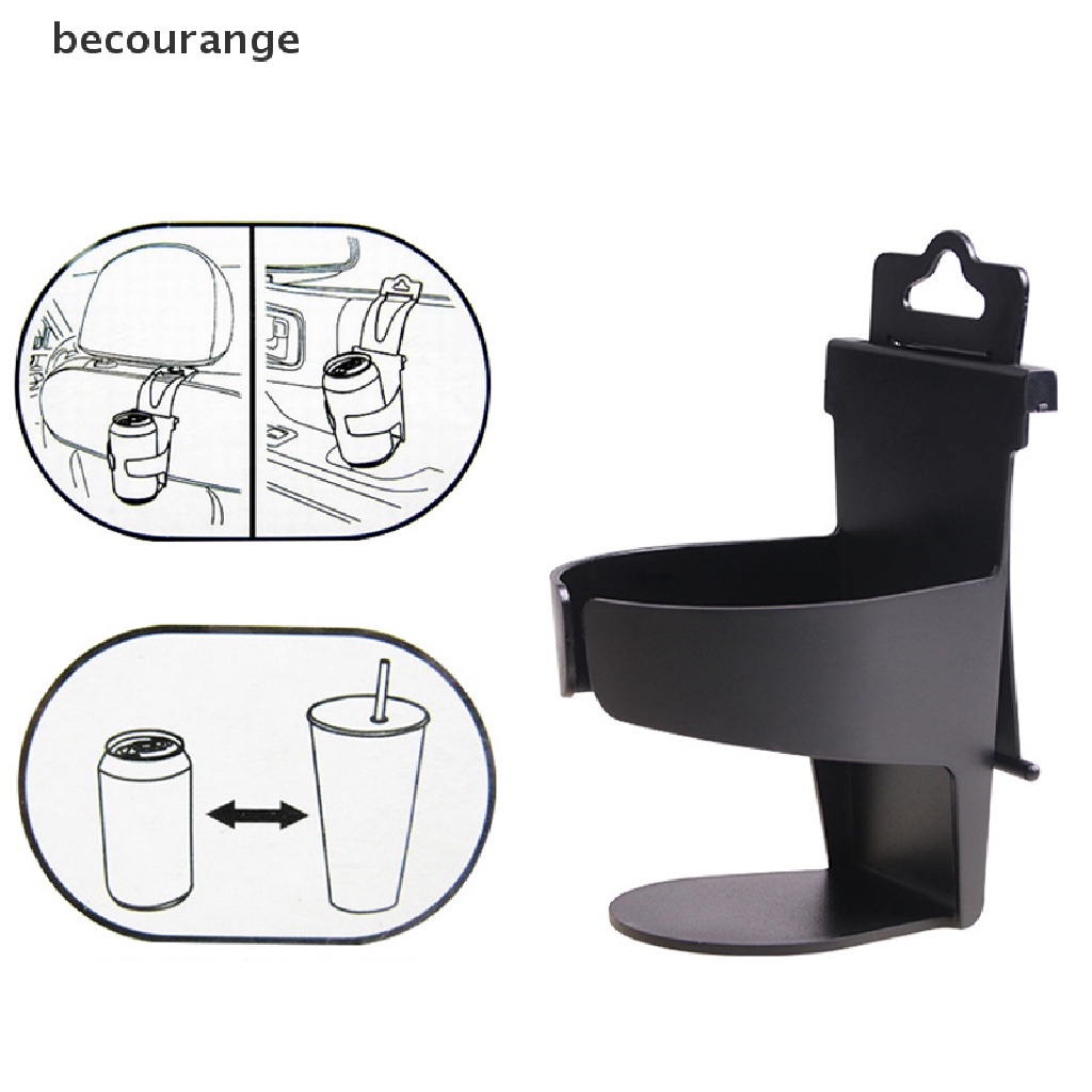 Giá Đỡ Cốc / Chai Nước Màu Đen Thông Dụng Có Thể Điều Chỉnh Gắn Cửa Xe Hơi / Xe Tải