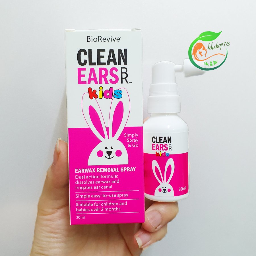 Xịt tan ráy tai Clean ears cho bé mẫu mới thumbnail