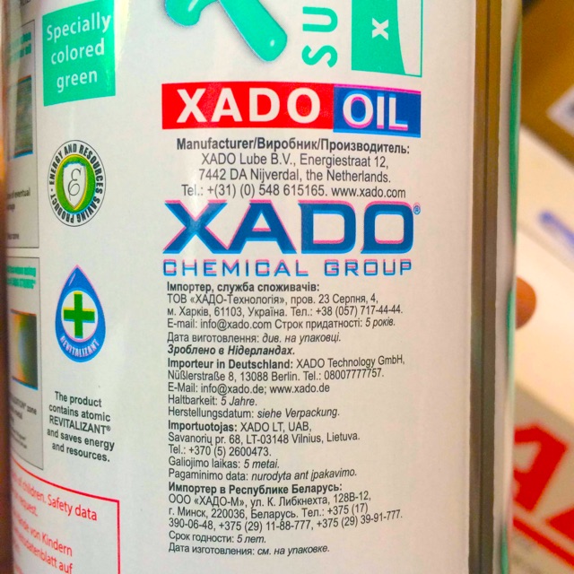 Nhớt Cao Cấp Xe Số - Tay Côn XADO Atomic Oil 10W-40 4T MA Super Synthetic Made in Holland