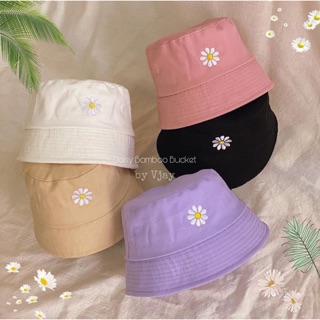 NÓN SỤP, NÓN CỤP THÊU DAISY BAMBOO BUCKET