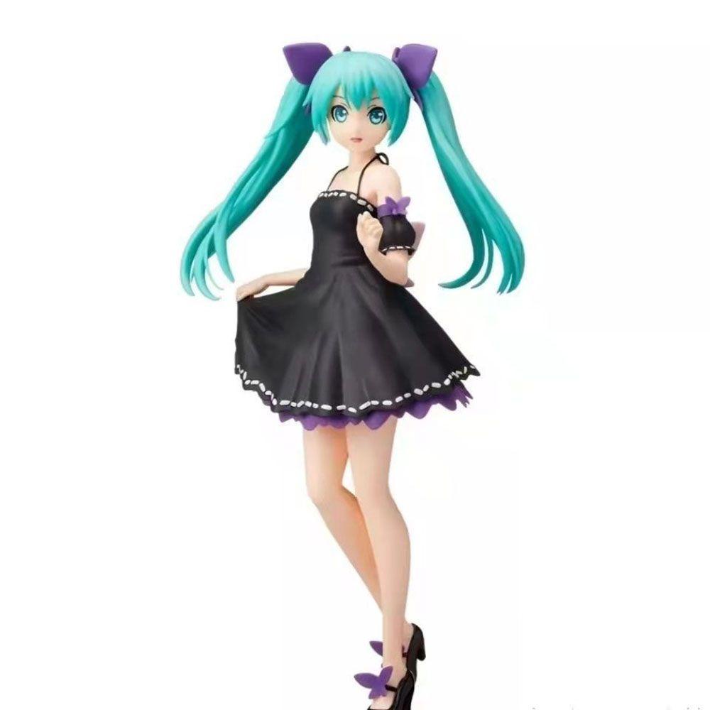 Mô Hình Nhân Vật Hatsune Miku Mặc Đầm Đen Trong REBUY1