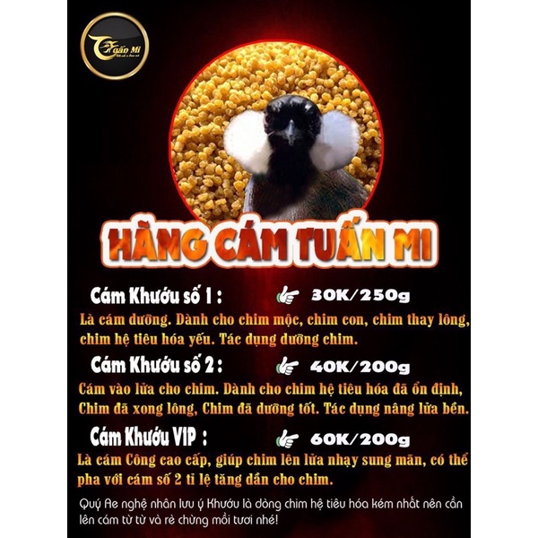 CÁM KHƯỚU DƯỠNG SỐ 1 TUẤN MI