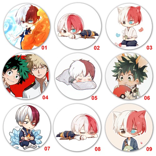 1 set 5 huy hiệu MY HERO ACADEMIA