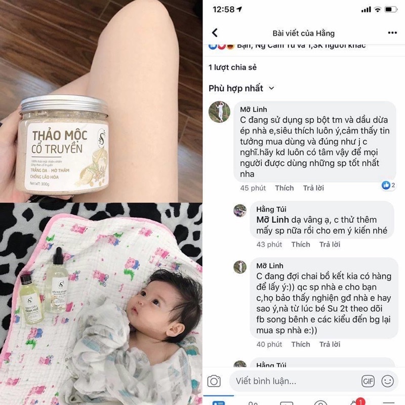 Bột thảo mộc cổ truyền tẩy da chết, sáng da, mờ thâm SAM NATURAL