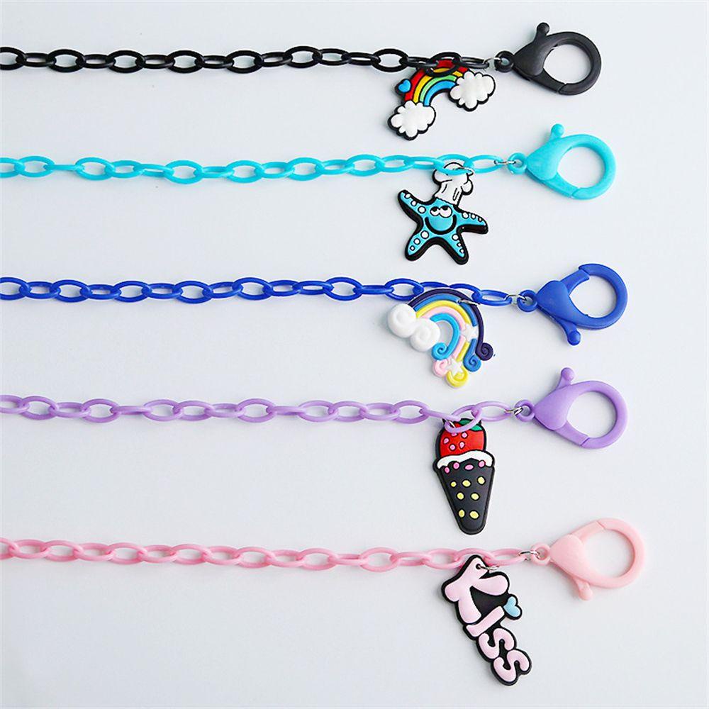Dây Đeo Mắt Kính Xỏ Hạt Acrylic Đa Năng Chống Thất Lạc Họa Tiết Hoạt Hình Dễ Thương