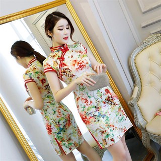 ĐẦM SƯỜN XÁM THƯỢNG HẢI SANG TRỌNG CÓ SIZE LỚN XXL - HÀNG NHẬP KHẨU