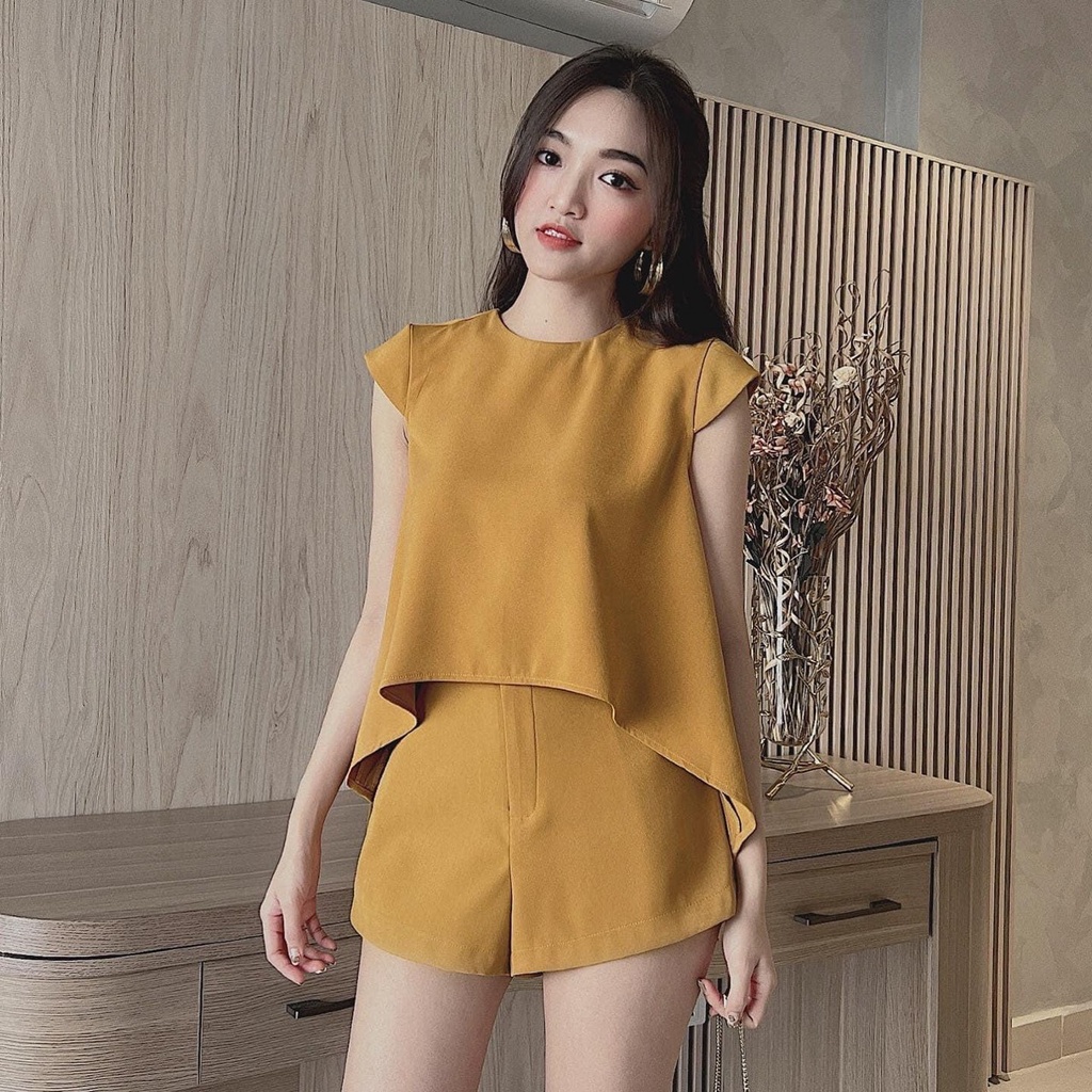 Set bộ nữ trơn áo cánh dơi kết hợp với đuôi cá đơn giản lại siêu xinh xắn dành cho các nàng đi chơi, dự tiệc