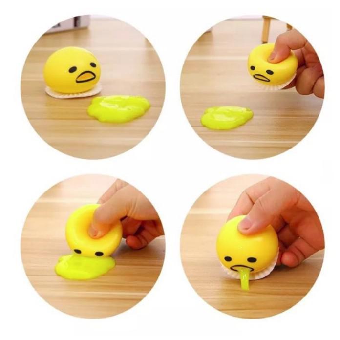 Đồ chơi trứng biến thái Gudetama hút slime