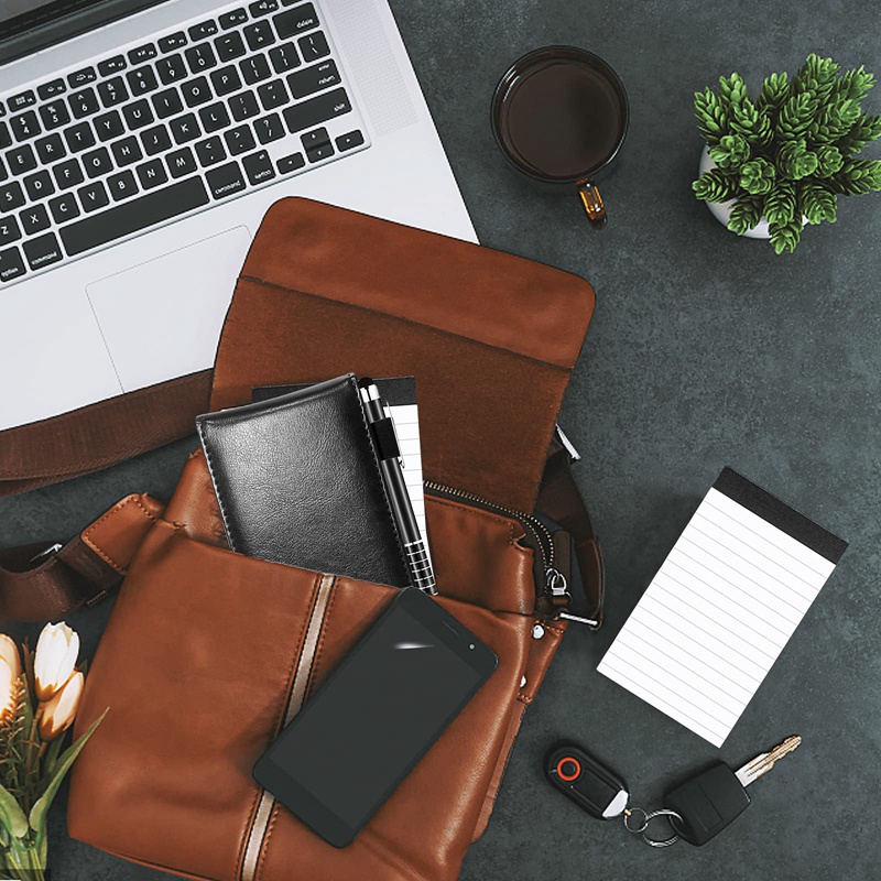 Bộ 10 Giá Đỡ Sổ Tay Bỏ Túi Bằng Kim Loại Màu Đen Kèm Bút Và Bút