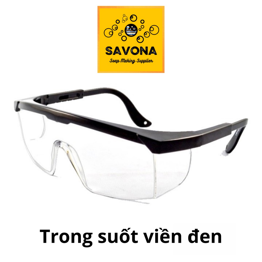 Mắt Kính Bảo Hộ Làm Xà Phòng, Chắn Bụi, Gió, Giọt Bắn - Đồ Bảo Hộ Làm Xà Phòng - Soap Making Goggles, Safety Glass