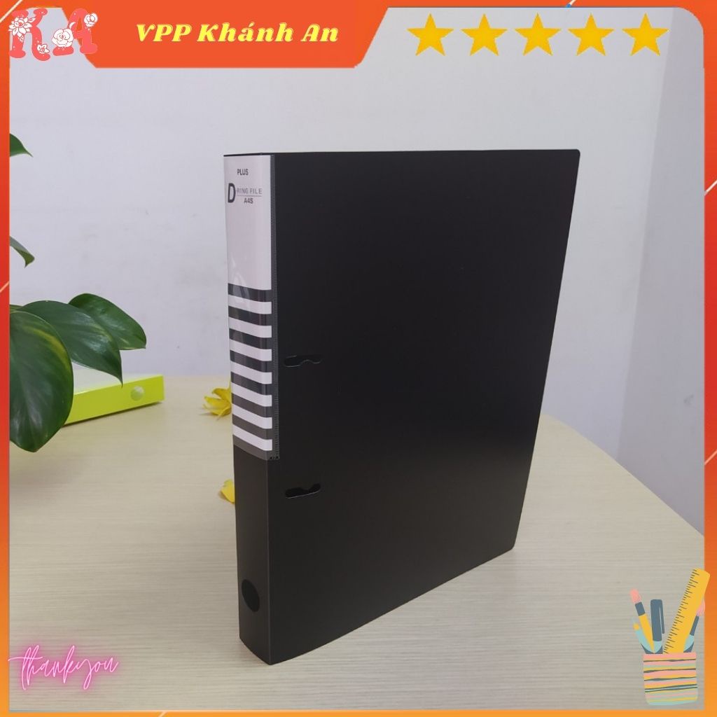 File còng D Plus 3,5cm(đen, vàng)