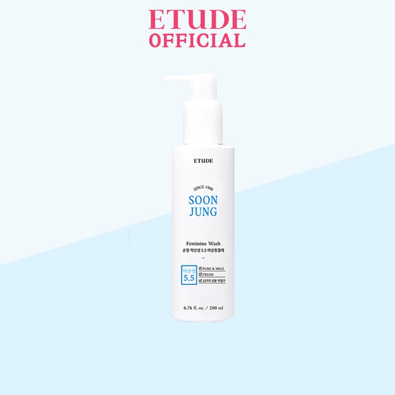Dung Dịch Vệ Sinh Phụ Nữ An Toàn Dịu Nhẹ ETUDE pH5.5 Feminine Wash 200ml