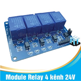 24V 4 kênh - Module Relay 4 kênh 24V chịu được hiệu điện thế lên đến 250VAC 10A