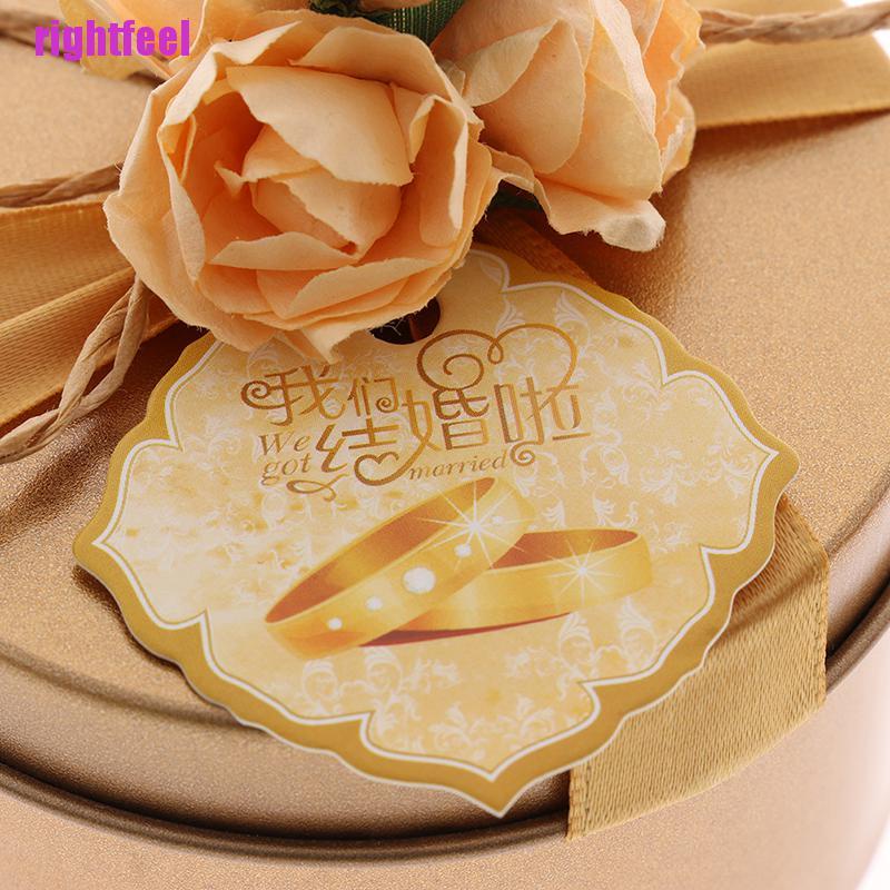 Hộp đựng kẹo / chocolate / quà tặng hình tròn dùng trang trí tiệc