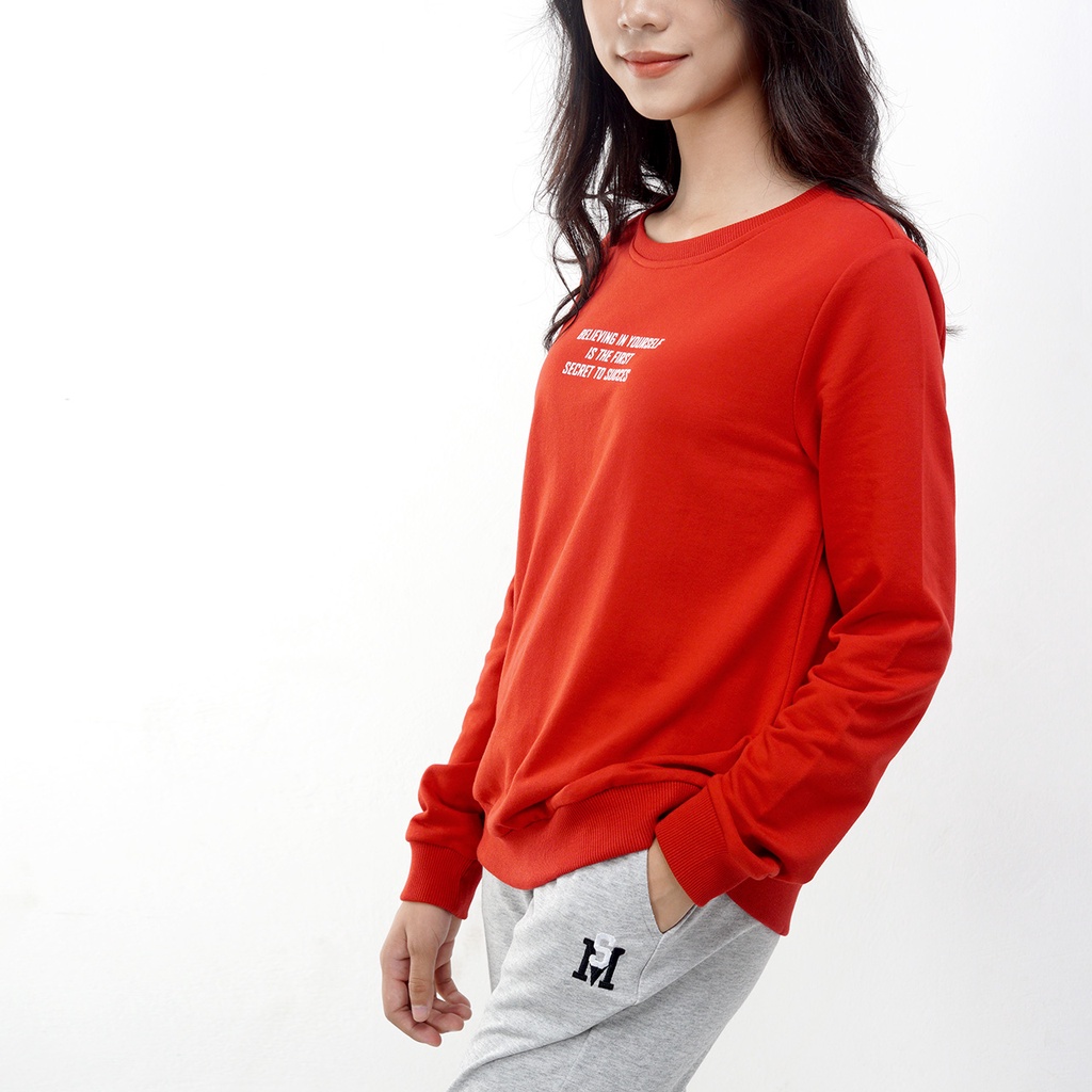 Áo nỉ sweater logo nữ Sayme dày dặn ấm áp WCSI0012