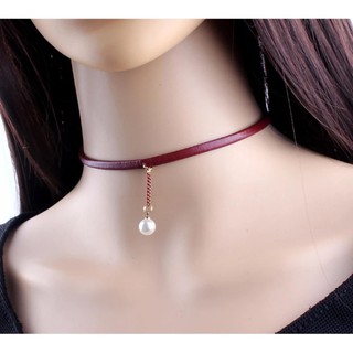 Vòng cổ choker đeo cổ dây da phong cách Hàn Quốc VAN74