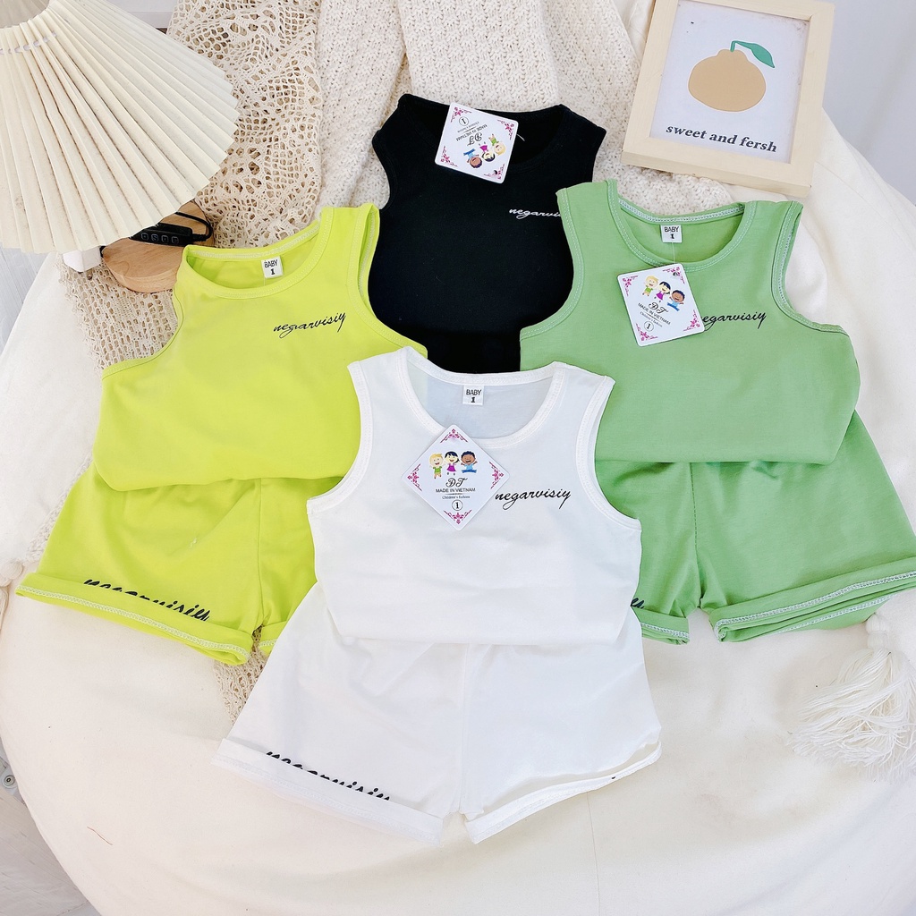 BL39 Bộ 3 Lỗ Chào Hè Hoạ Tiết Nhẹ Nhàng Cho Bé Chất Liệu Vải Cotton Co Giãn Đủ Size 8-18Kg VNXK Nhật-Hàn