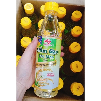 Dấm Gạo Lên Men Ajinomoto Chai 400ml đồ thiết yếu của các gia đình