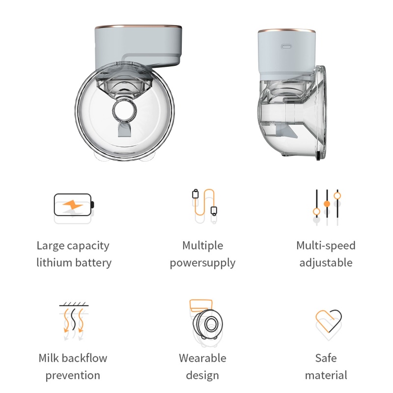 Máy Hút Sữa Mẹ Tự Động Sạc USB Tiện Dụng