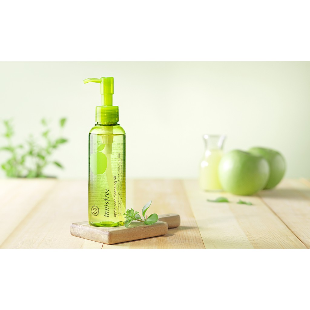 DẦU TẨY TRANG TÁO XANH INNISFREE APPLE JUICY CLEANSING OIL-150ML