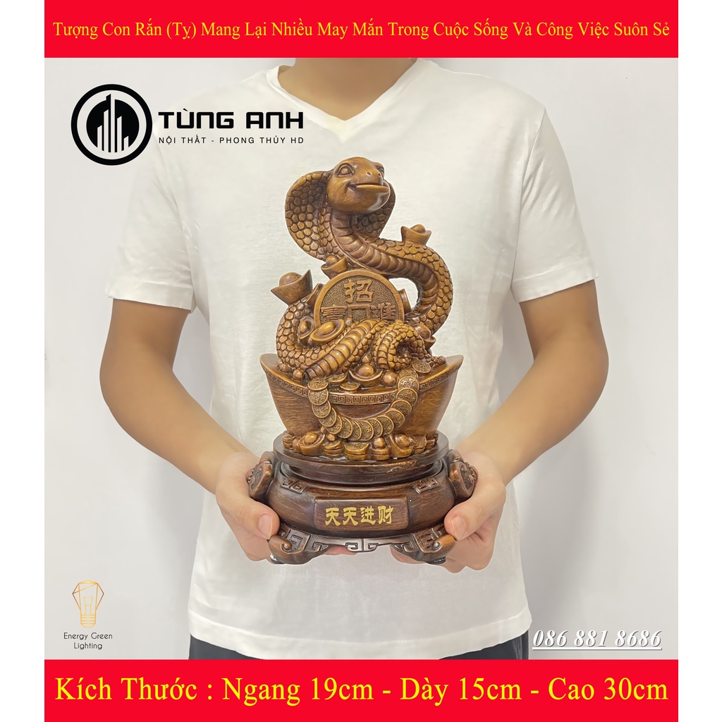 Tượng Con Rắn  -  Mang Lại Nhiều May Mắn Trong Cuộc Sống Và Công Việc Luôn Được Thuận Lợi , Suôn Sẻ