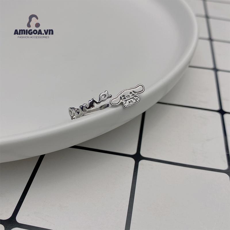 ✨✨Nhẫn hở họa tiết Cinnamoroll hoạt hình dễ thương phong cách Hàn Quốc cho nữ