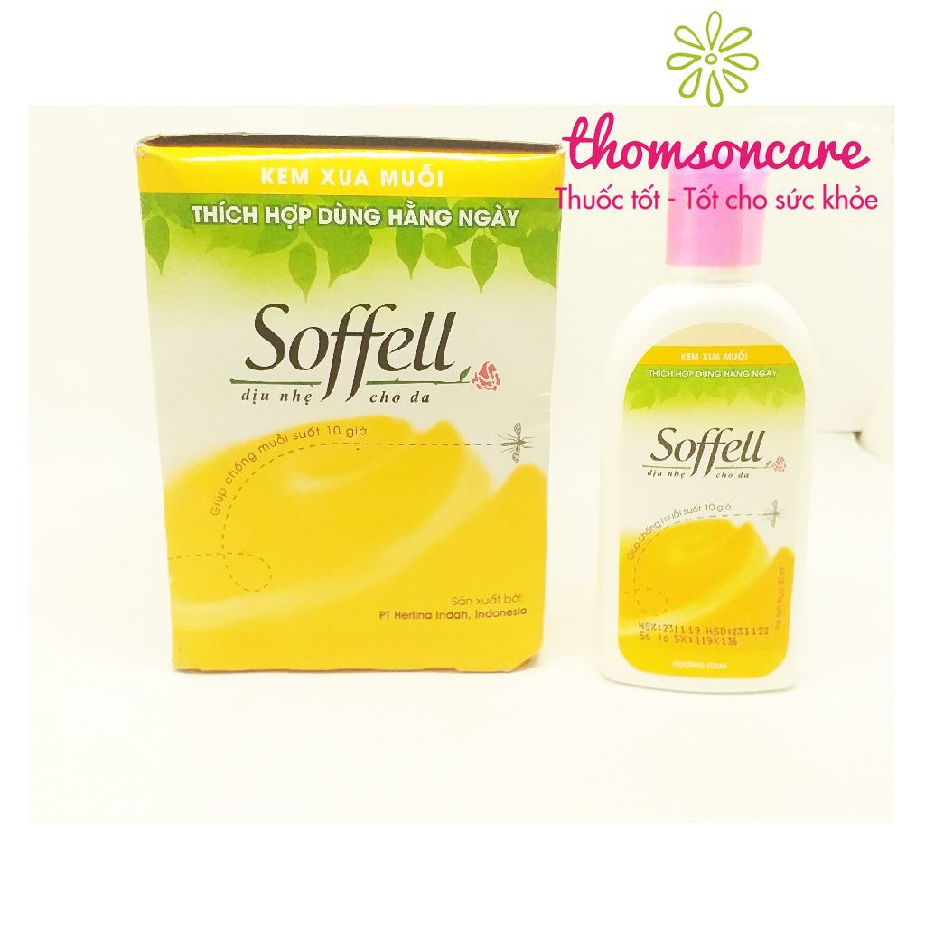 Kem chống muỗi hương cam Soffell - Chống muỗi suốt 10 giờ, an toàn dịu nhẹ cho cả gia đình