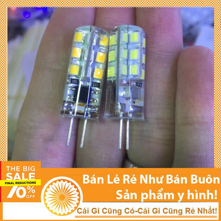 Bóng Đèn Led G4 Điện Áp 220V 3W Màu Vàng