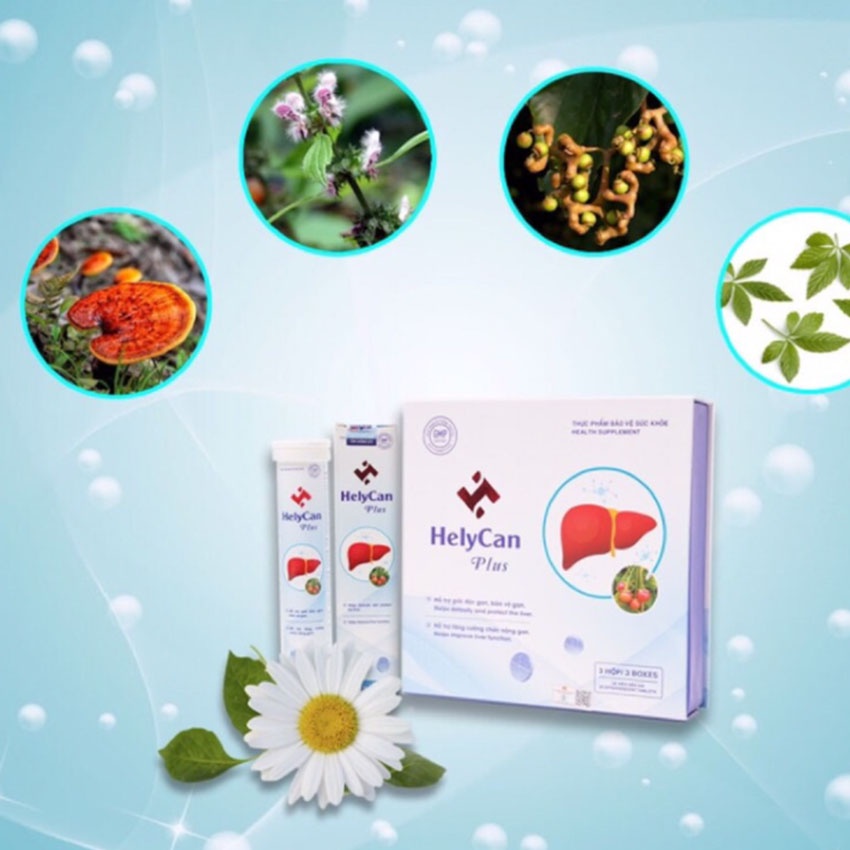 Viên Sủi Helycan Plus Tuýp 20 Viên Hỗ Trợ Bảo Vệ Sức Khỏe Gan