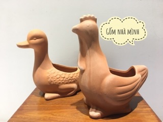 Chậu Gà, Vịt đất nung