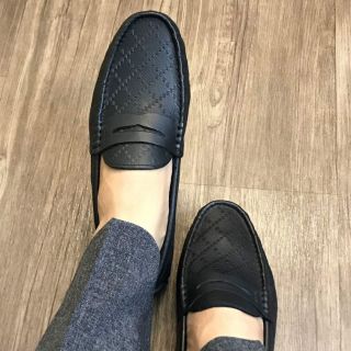 Giầy lười da thật