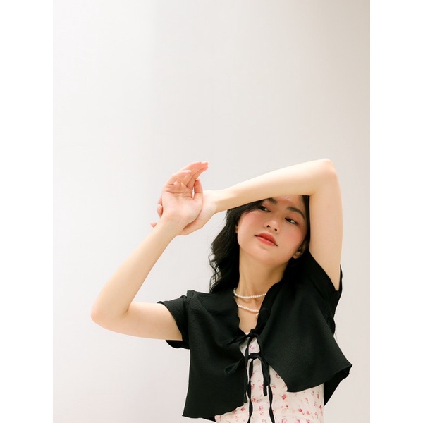 ariustees-Áo Front-tied cardigan