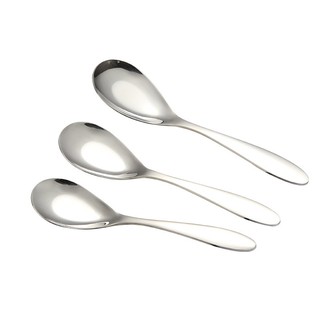 Muỗng ăn cơm phở inox 304 cao cấp sáng bóng có 3 kích thước
