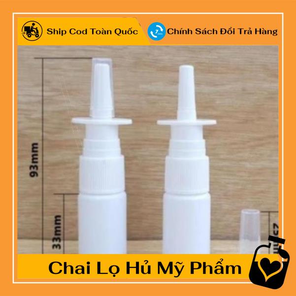 [TOP GIÁ RẺ] Chai nhựa xịt mũi thẳng rỗng 10ml, 20ml, phụ kiện du lịch