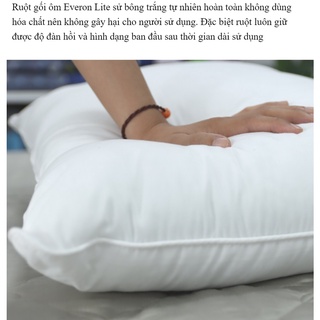 Ruột gối nằm everon lite - trắng, gối cao