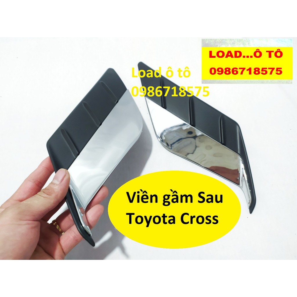 Ốp Viền Đèn Gầm Trước Sau Toyota Cross 2022-2020 Mạ Crom Cao Cấp