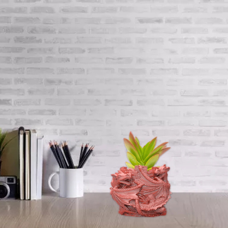 Khuôn silicone làm chậu hoa bằng xi măng tiện dụng