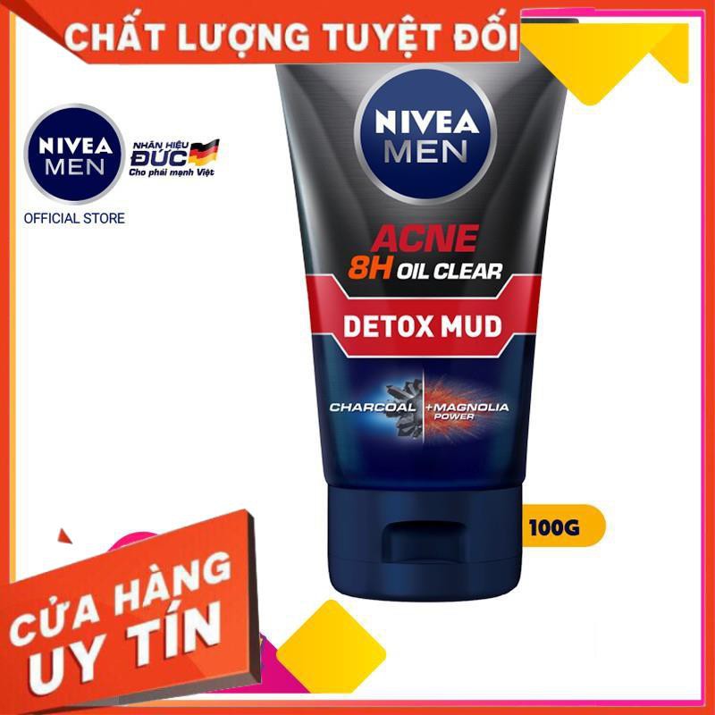 [FREESHIPXTRA] Sữa rửa mặt bùn khoáng Nivea Men kiểm soát nhờn & ngừa mụn (100g