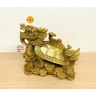 Long Quy cõng Gậy Như Ý - Tượng Đồng Phong Thủy