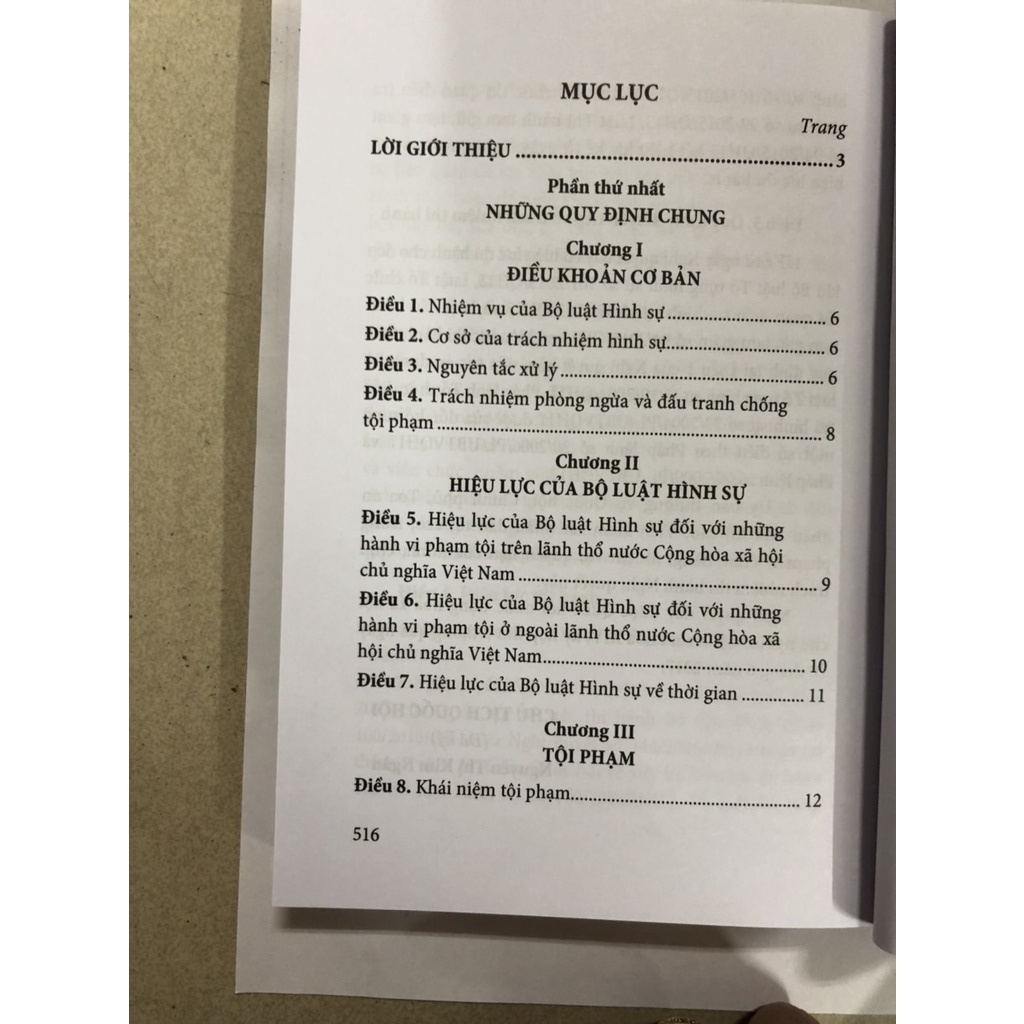 Sách bộ luật hình sự năm 2015 (sửa đổi, bổ sung năm 2017)