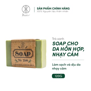 Xà Bông Rửa Mặt Trà Xanh Soap Tạo Bọt Làm Mịn Cho Da Nhạy Cảm Và Hỗn Hợp 120gr
