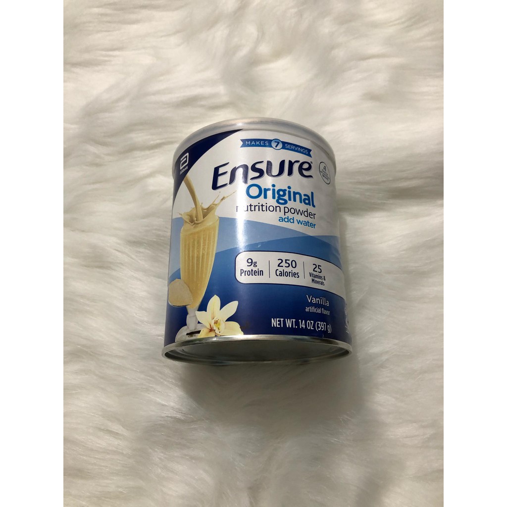 Sữa Bột Ensure Mỹ Original Nutrition Powder 397g [Date 2023] Chính Hãng